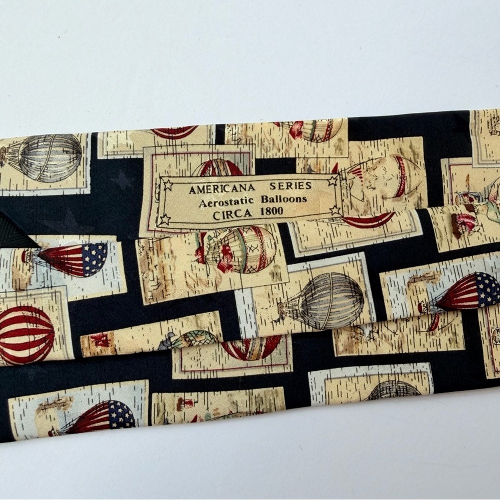 Men’s Tango By Max Raab Silk Necktie 
Aerostatic Ballon Design​​ - Picture 6 of 6